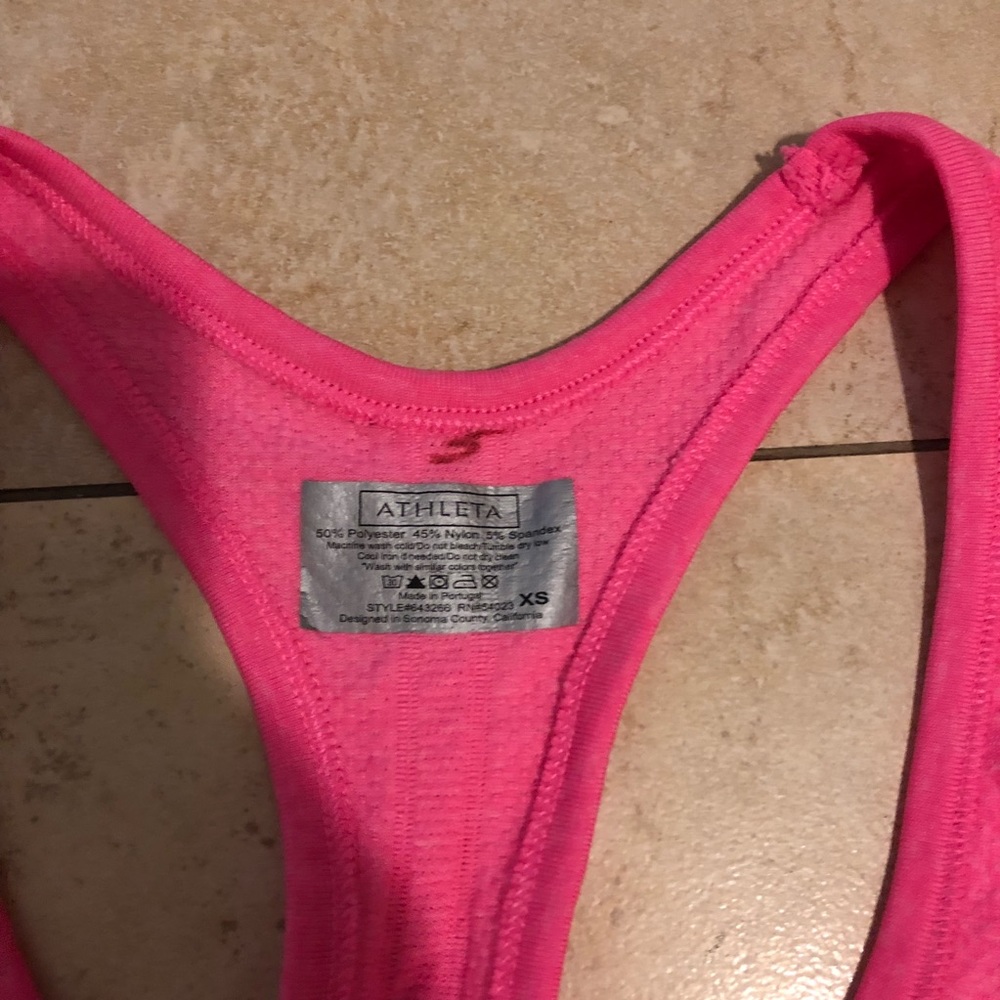 Pink Athleta Razorback Tank Size XS - Picture 6 of 7